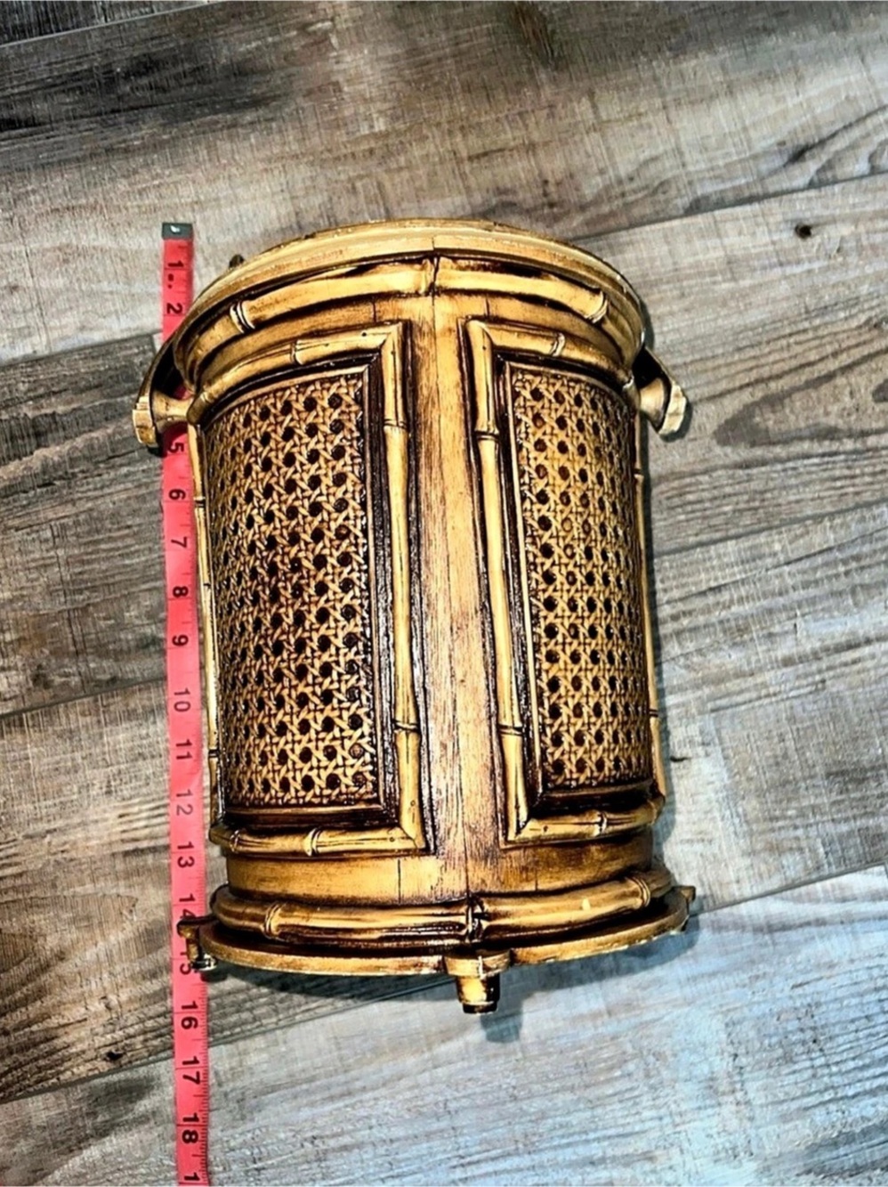 MCM Gold & Brown Decorative Ice Bucket Lidded Container - Picture 2 of 7